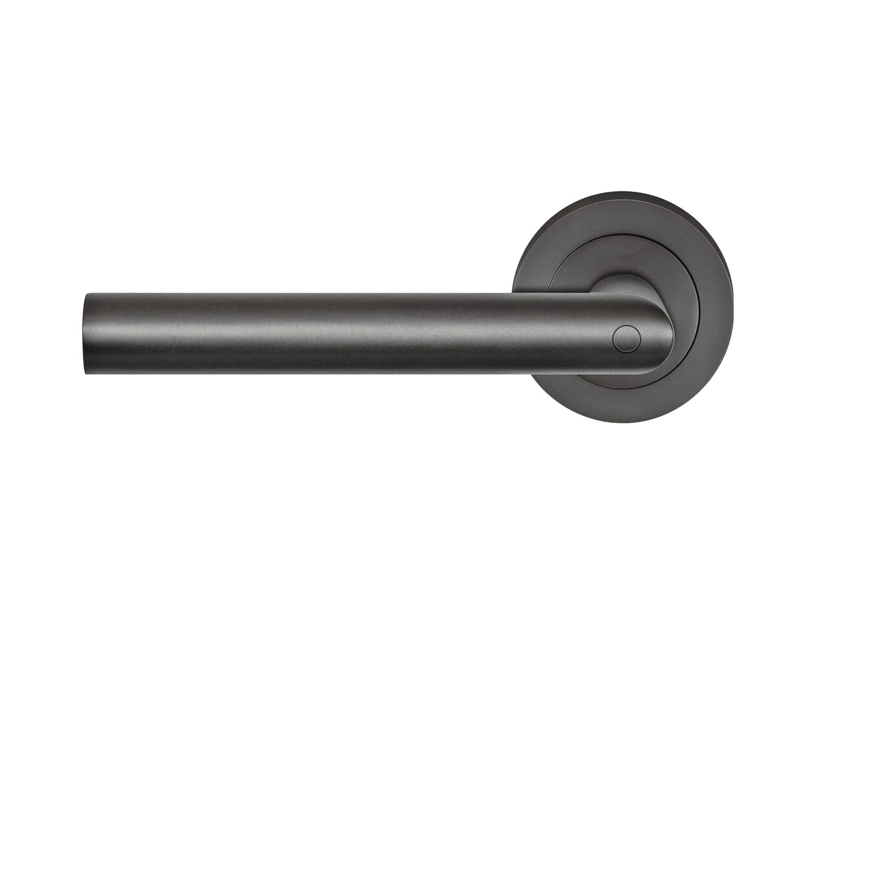 Rhodos Titan - Door Handles with Lock in Handle, Graphite, Left Version